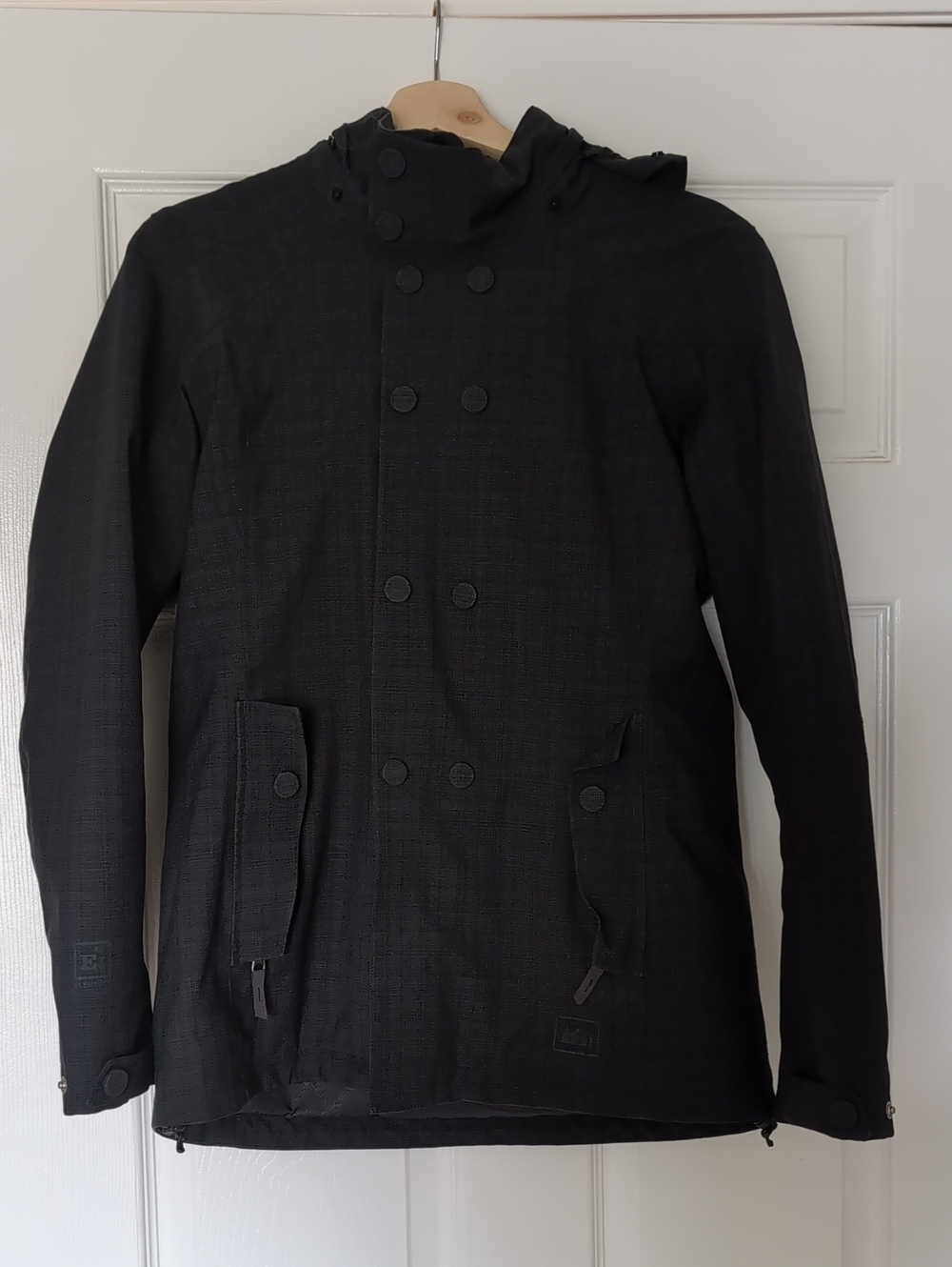 REI Women's Double-Breasted Hooded Rain Coat